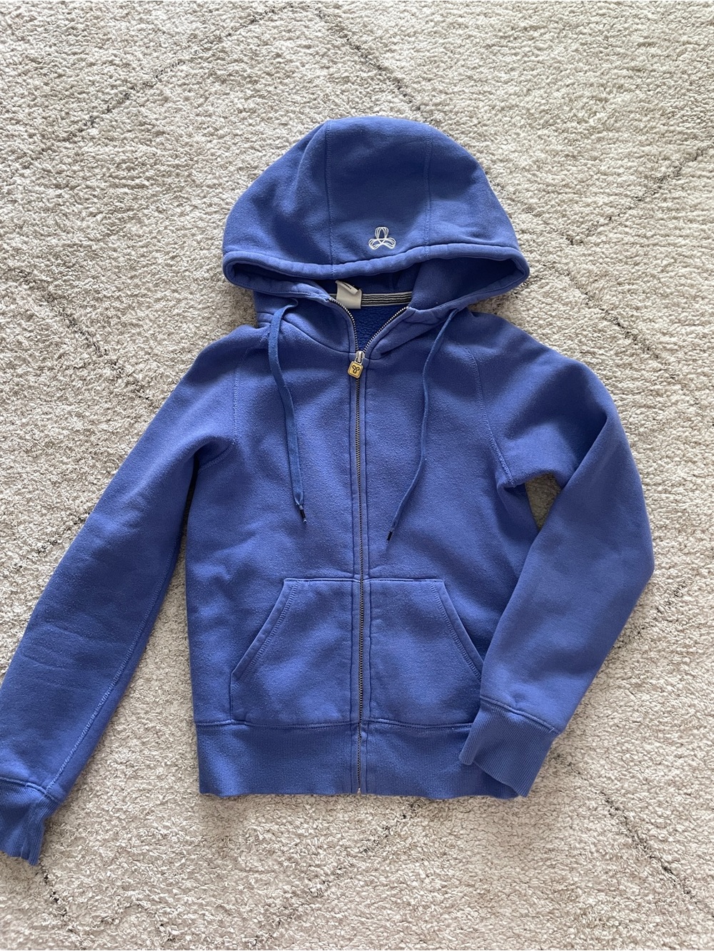 Aritzia TNA Blue Zip-Up Hoodie XXS